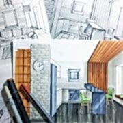 Интерьерный скетч маркерами. Подача проектов от руки для дизайнеров